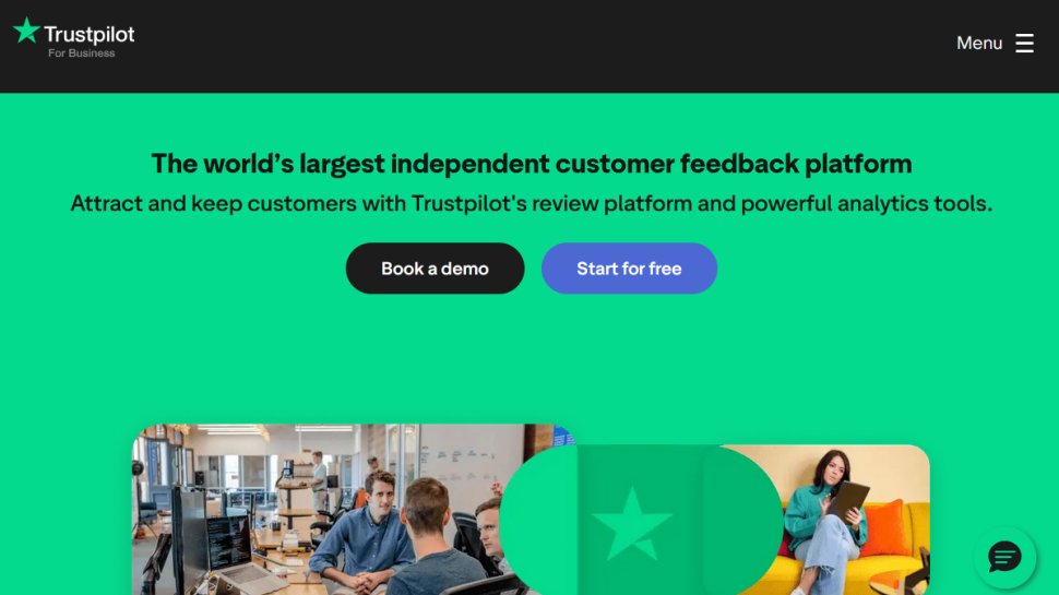 Trustpilot website screenshot (August 2025).