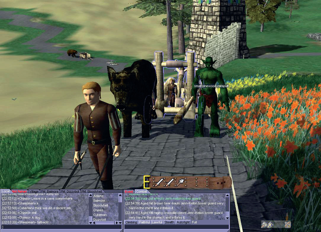 Fantasy MMO Wurm Online circa 2009