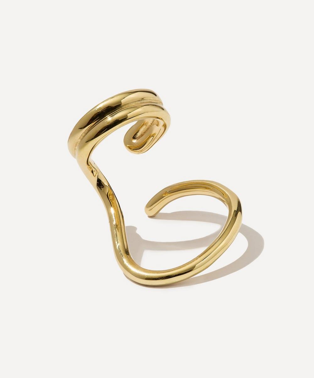 14ct Gold-Plated Vermeil Silver Sonder Cuff Bracelet
