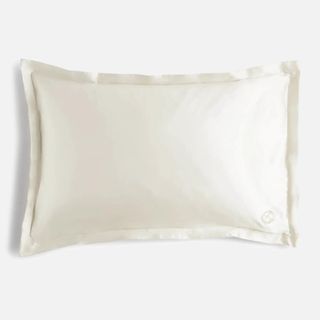 Oxford Edge Silk Pillowcase against a white background.