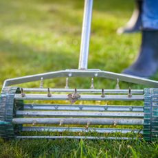 A lawn aerator