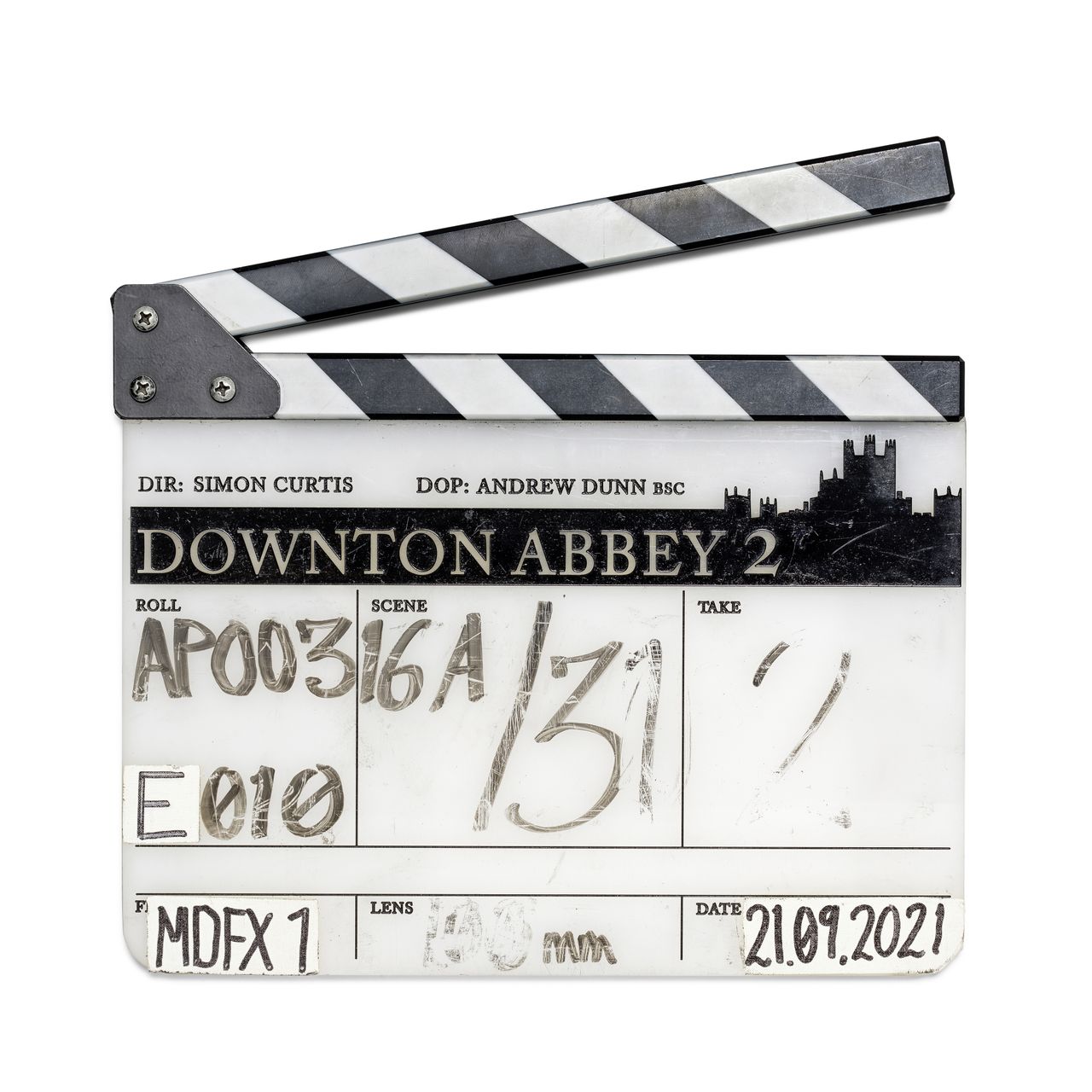 Clapperboard from Downtown Abbey