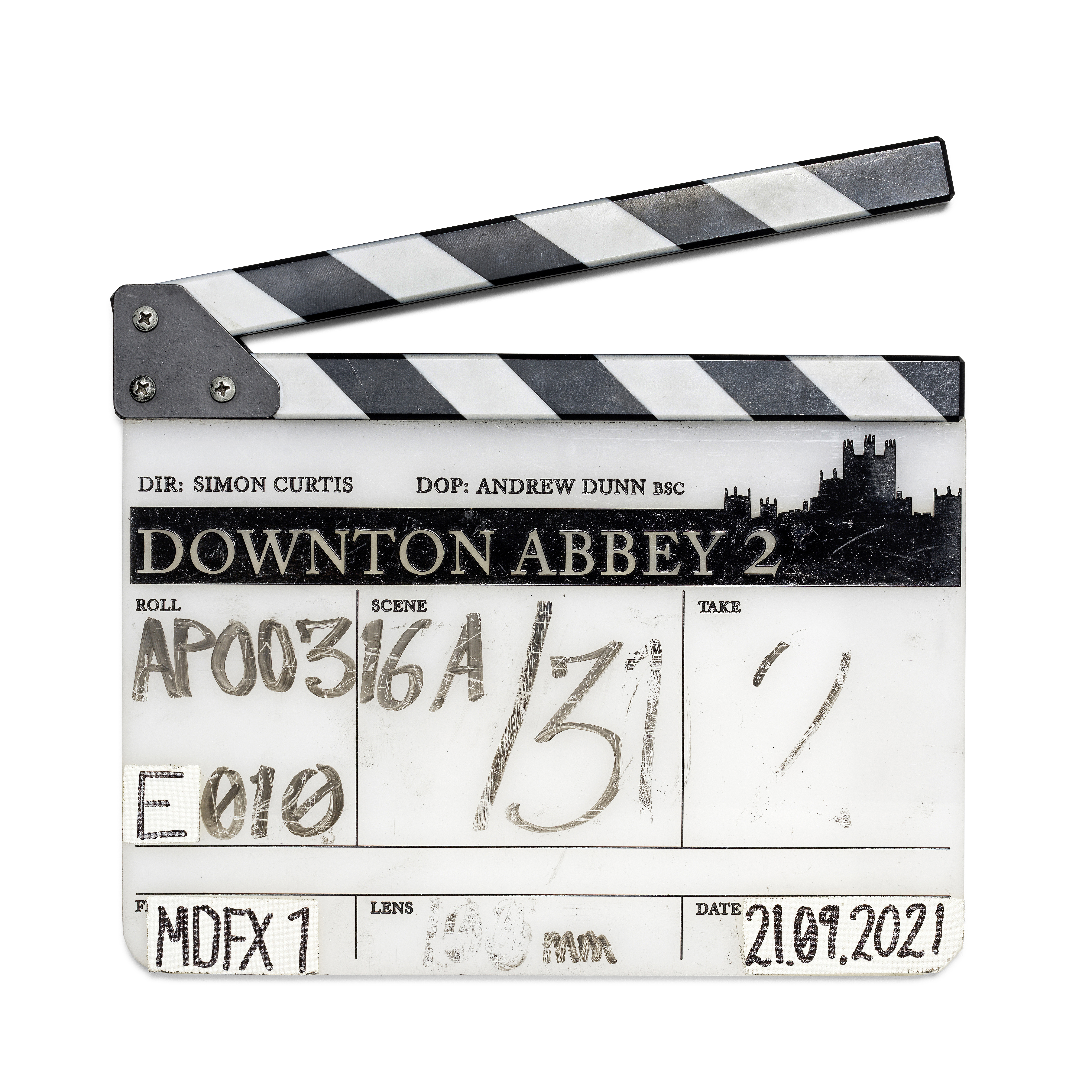 Clapperboard from Downtown Abbey