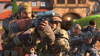 Soldiers pointing their weapons forward in Call of Duty: Black Ops 4