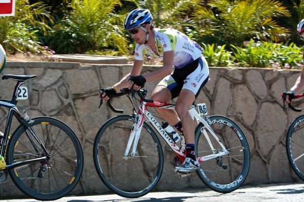 Davide Frattini (Team Type 1) worked hard on the climbs today to take over the climber's jersey.