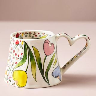 The Mud Fairy Blooming Hearts Stoneware Mug