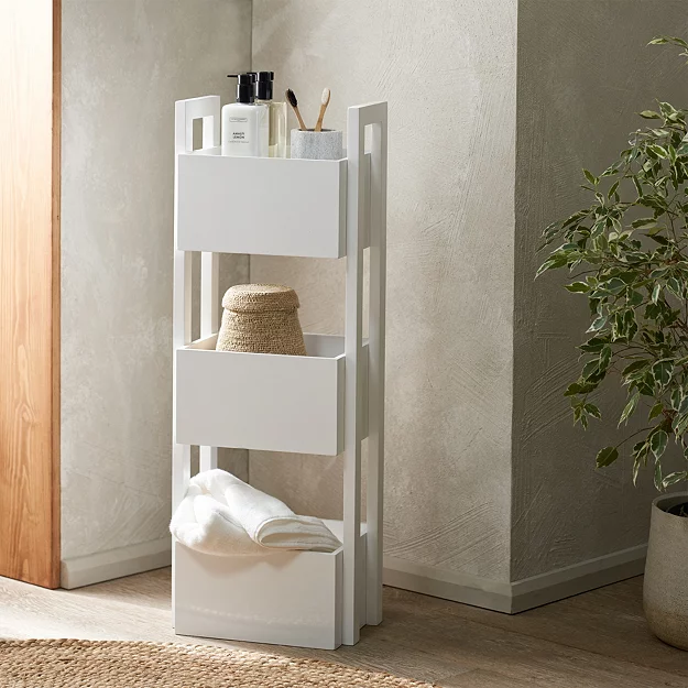 Lacquer Three Tier Storage Unit | Laundry & Storage | the White Company