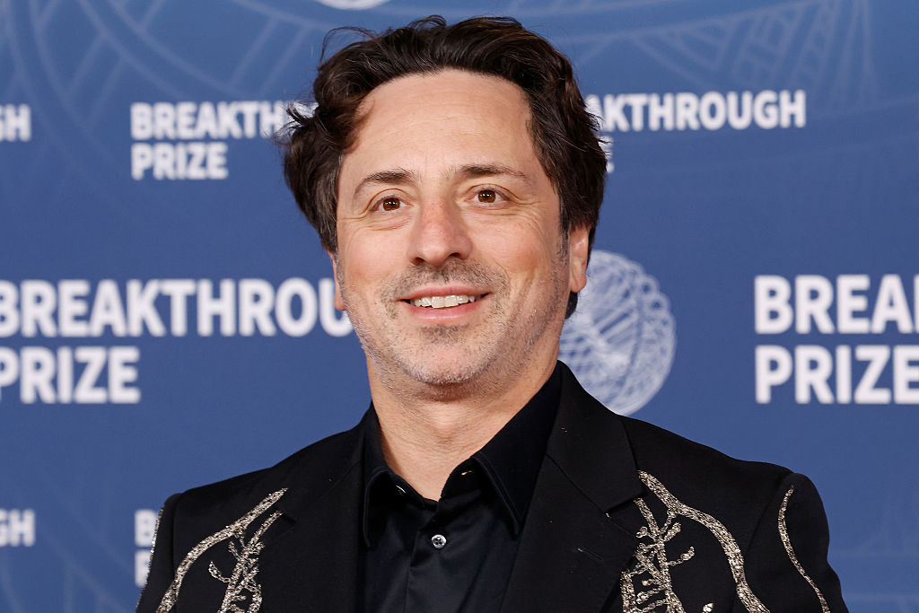 Sergey Brin attends the 2025 Breakthrough Prize Ceremony