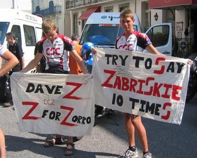 Zabriskie, Zabriskie, Zabirskie, Zaribskie ....better stop now