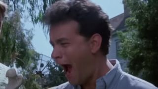 Tom Hanks screaming at a bone in The Burbs