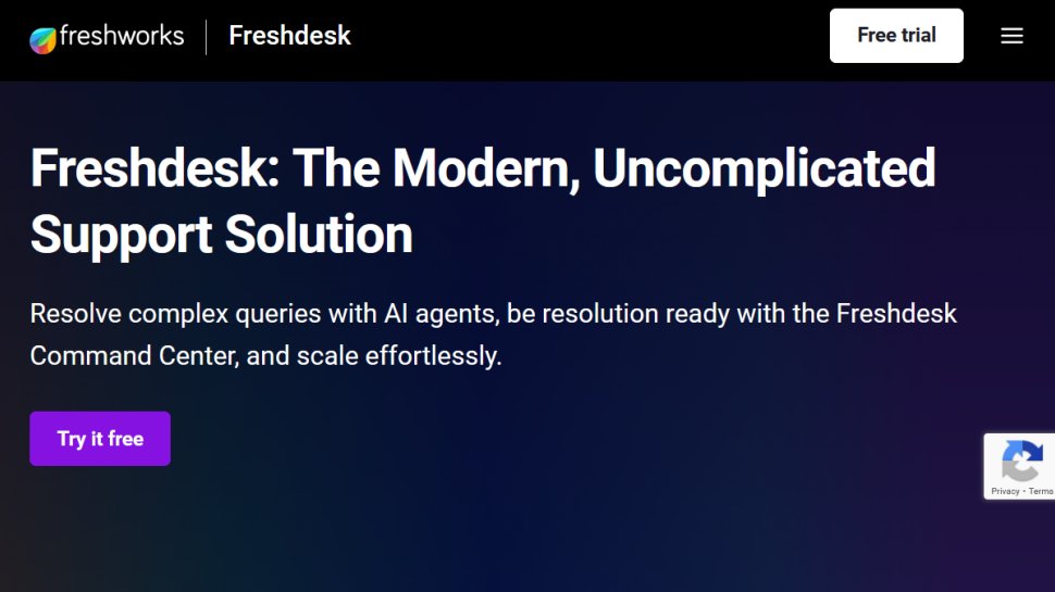 Freshdesk Contact Center website screenshot (March 2026).