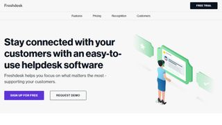 Freshdesk Contact Center website screenshot
