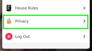 how to delete Houseparty account tap privacy