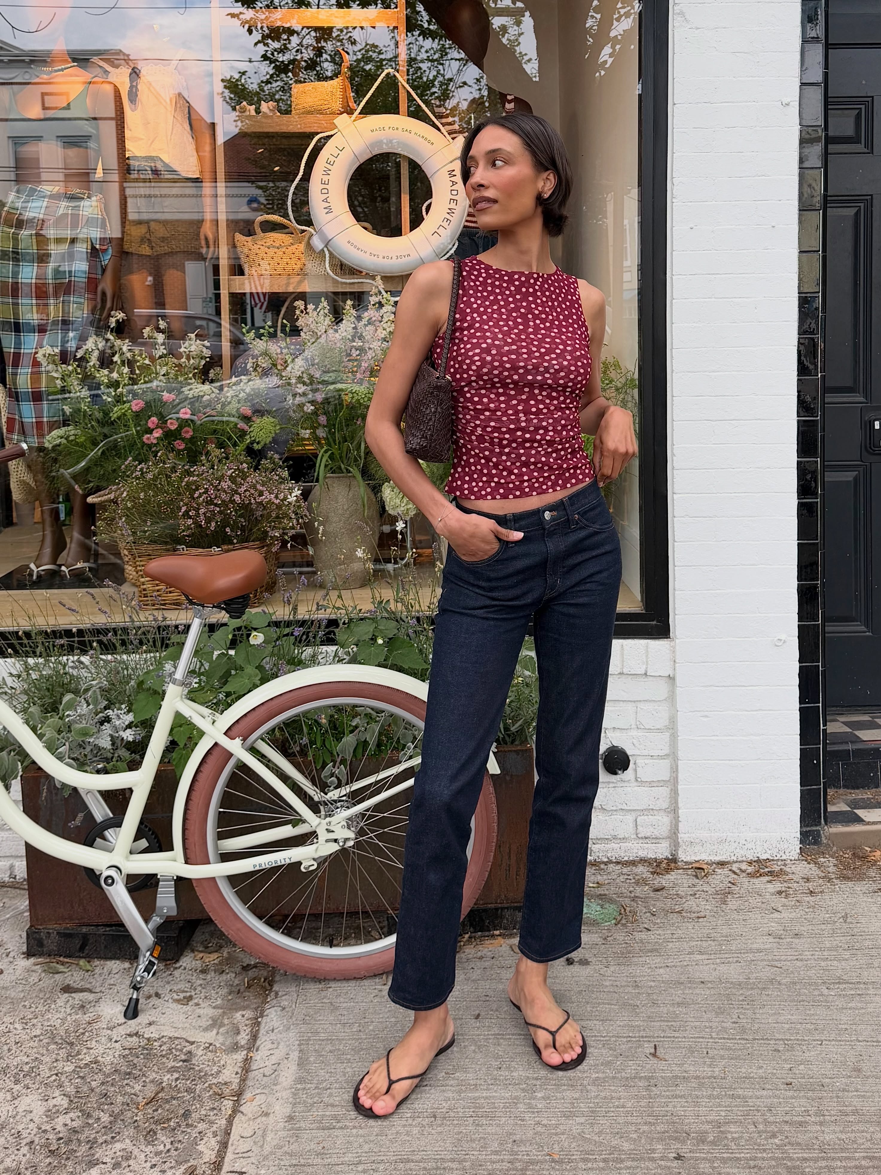 An image of a woman wearing early fall trends 2026