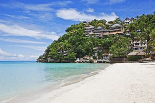 Diniwid Beach, Boracay, Phillipines - stock photo