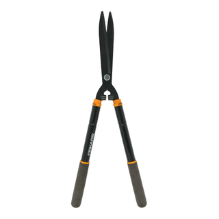 A pair of long hedge shears