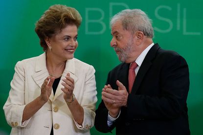 Brazil's president swears in her predecessor as chief of staff