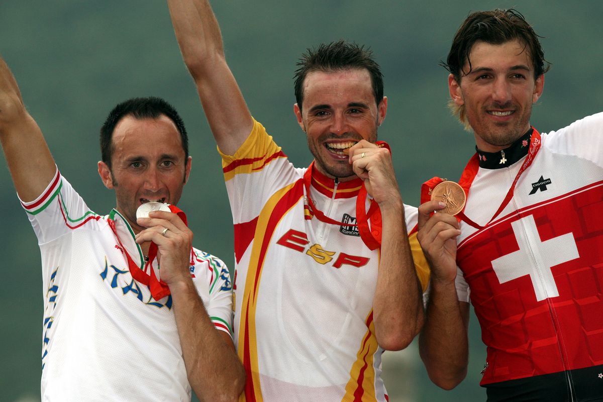 Rebellin finished second behind Samuel Sanchez at the 2008 Beijing Olympics. He would become the first Italian athlete to be stripped of an Olympic medal when he later tested positive for CERA. . "Even if I don&rsquo;t have it physically, I feel like it&rsquo;s still mine," he said in October of this year.