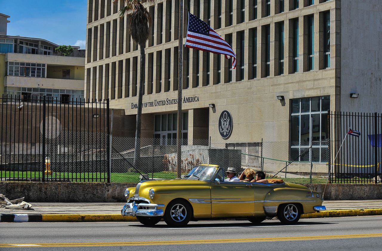 The US Embassy in Havana, Cuba.