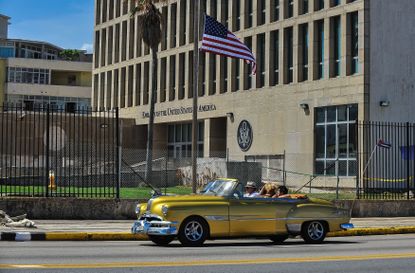 The US Embassy in Havana, Cuba.