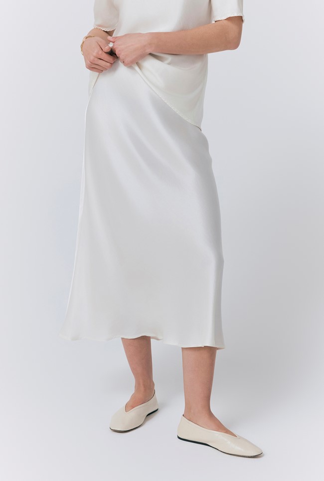 Luna Satin Slip Skirt