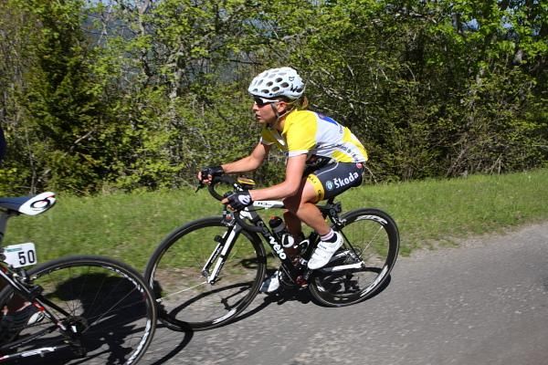 Concetration in the break - Emma Pooley (Cervelo Test Team).