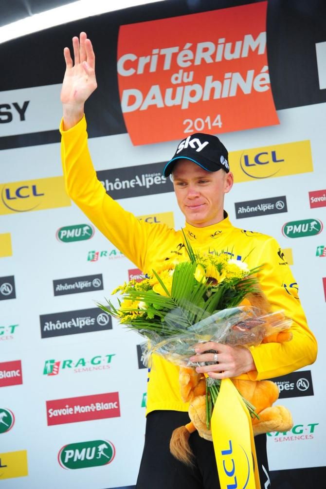 Chris Froome (Team Sky) in yellow