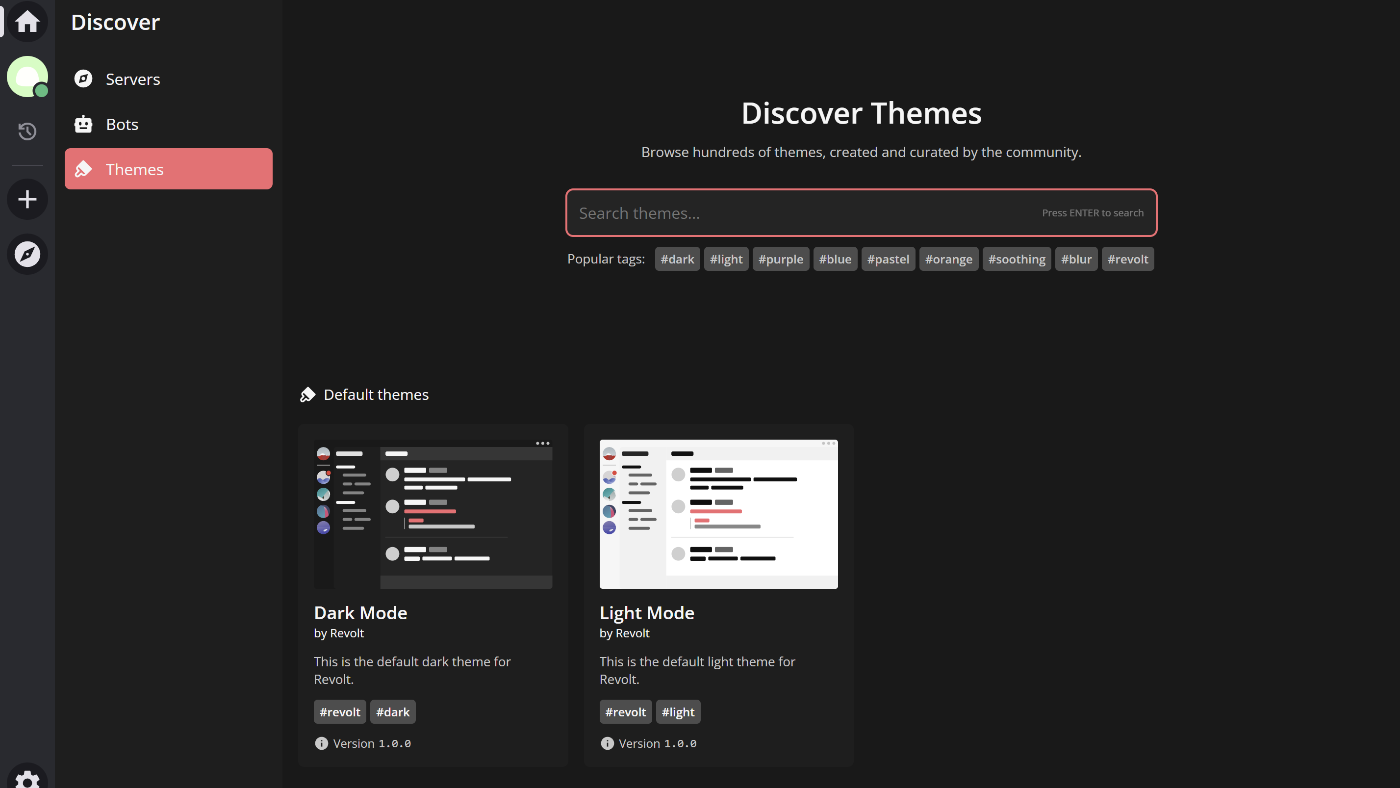 لقطة شاشة لواجهة مستخدم Stoat