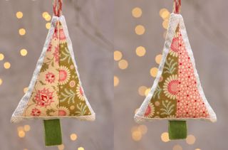 How to make patchwork Christmas decorations