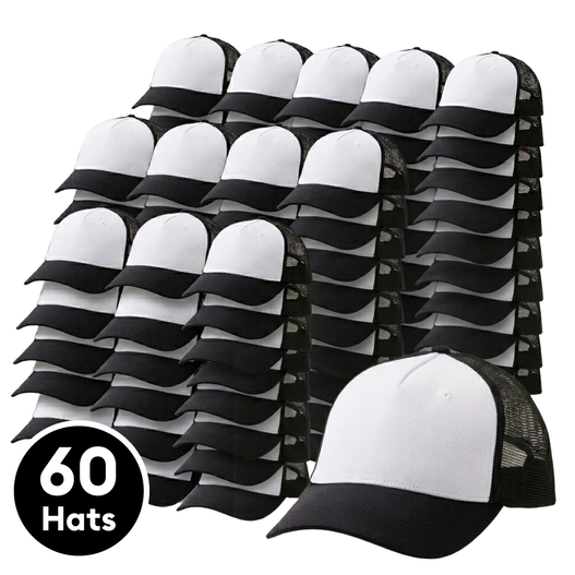 Gorra de camionero Cricut, negro/blanco - (60 ct)