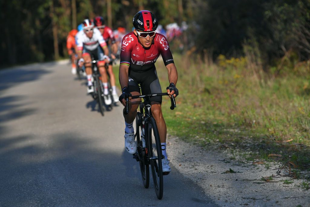 LAGOS PORTUGAL FEBRUARY 19 Michal Kwiatkowski of Poland and Team INEOS during the 46th Volta ao Algarve 2020 Stage 1 a 1956km stage from Portimo to Lagos VAlgarve2020 on February 19 2020 in Lagos Portugal Photo by Tim de WaeleGetty Images