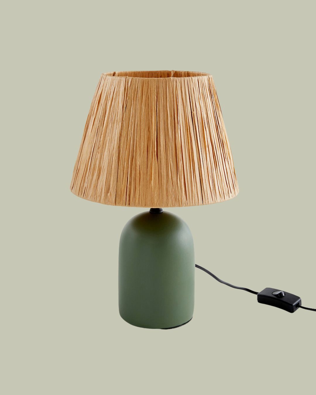 Doblio Ceramic &amp;amp; Raffia Table Lamp.