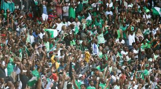 Nigeria fans chickens