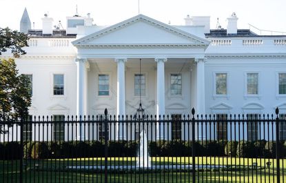 The White House exterior.