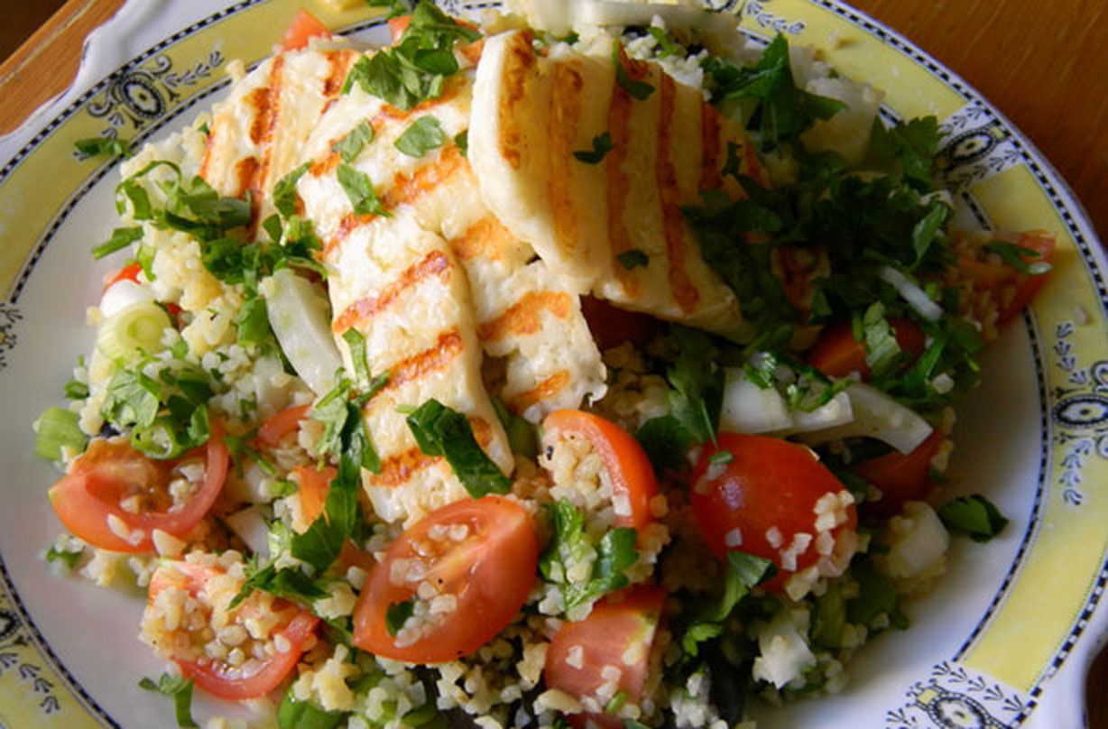 Anna Hales Bulgar Wheat And Halloumi Salad Lunch Recipes GoodtoKnow anna-hales-bulgar-wheat-and-halloumi-salad-lunch-recipes-goodtoknow