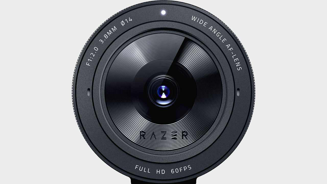 Razer Kiyo Pro webcam lens pictured up-close.