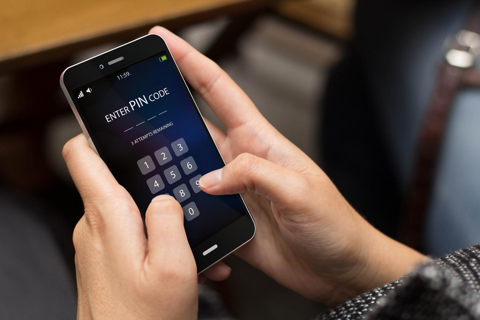 Smartphone entsperren per PIN