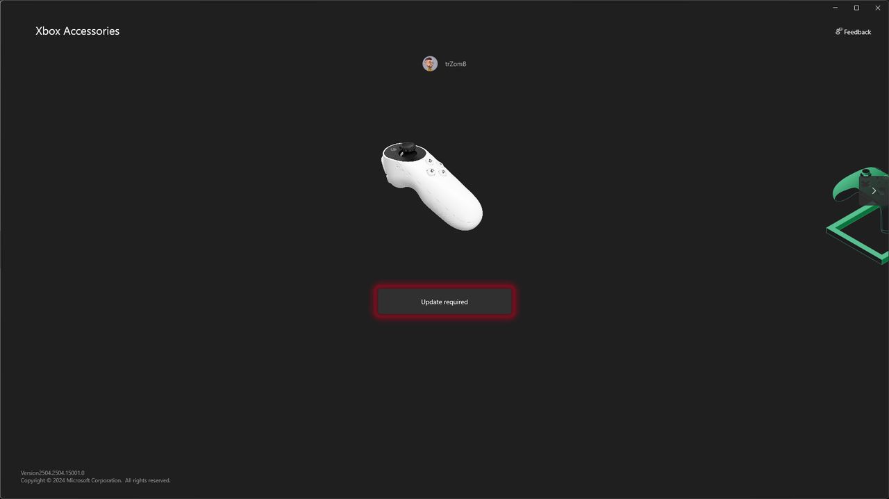 Xbox Adaptive Joystick settings in Xbox Accessories app on Windows 11