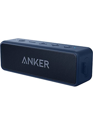Anker Soundcore 2, 12w Dual-Driver, Portable Bluetooth Speakers for Daily Use, and Wireless, Extended Battery Life, 24-Hour Playtime, Ipx7 Water Resistant, Built in Mic, 66 Ft Bluetooth Range- Blue