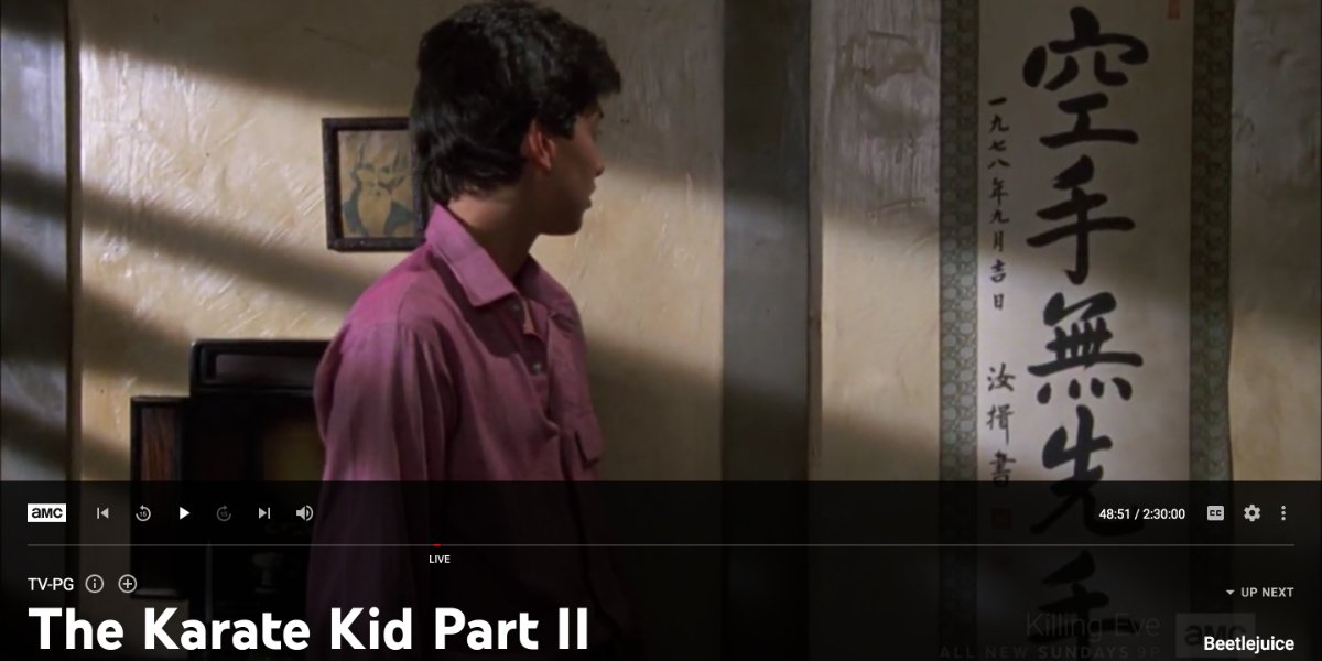 The Karate Kid Part II on YouTube TV