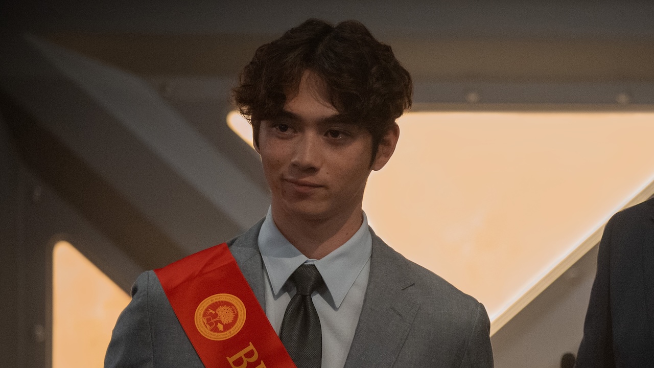 Sean Kaufman as Alex getting a diploma in Apple TV+'s For All Mankind Season 5x01