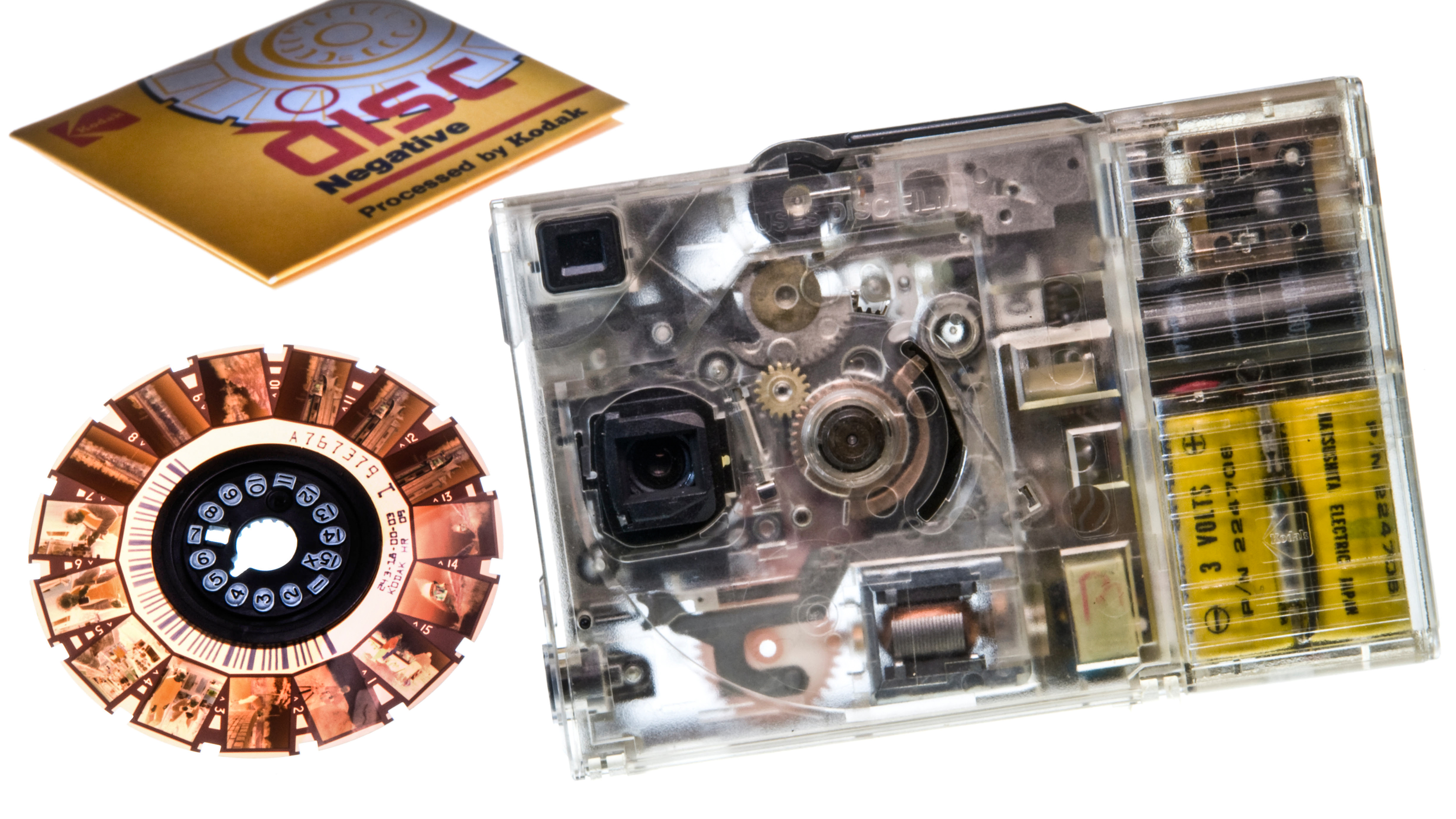BCTR1C Kodak Disc camera rare&amp;#145;see through' demonstration model revealing unique rotary film system at launch Photokina 1982 Ian Shaw Kodak Photographer. Image shot 2009. Exact date unknown.