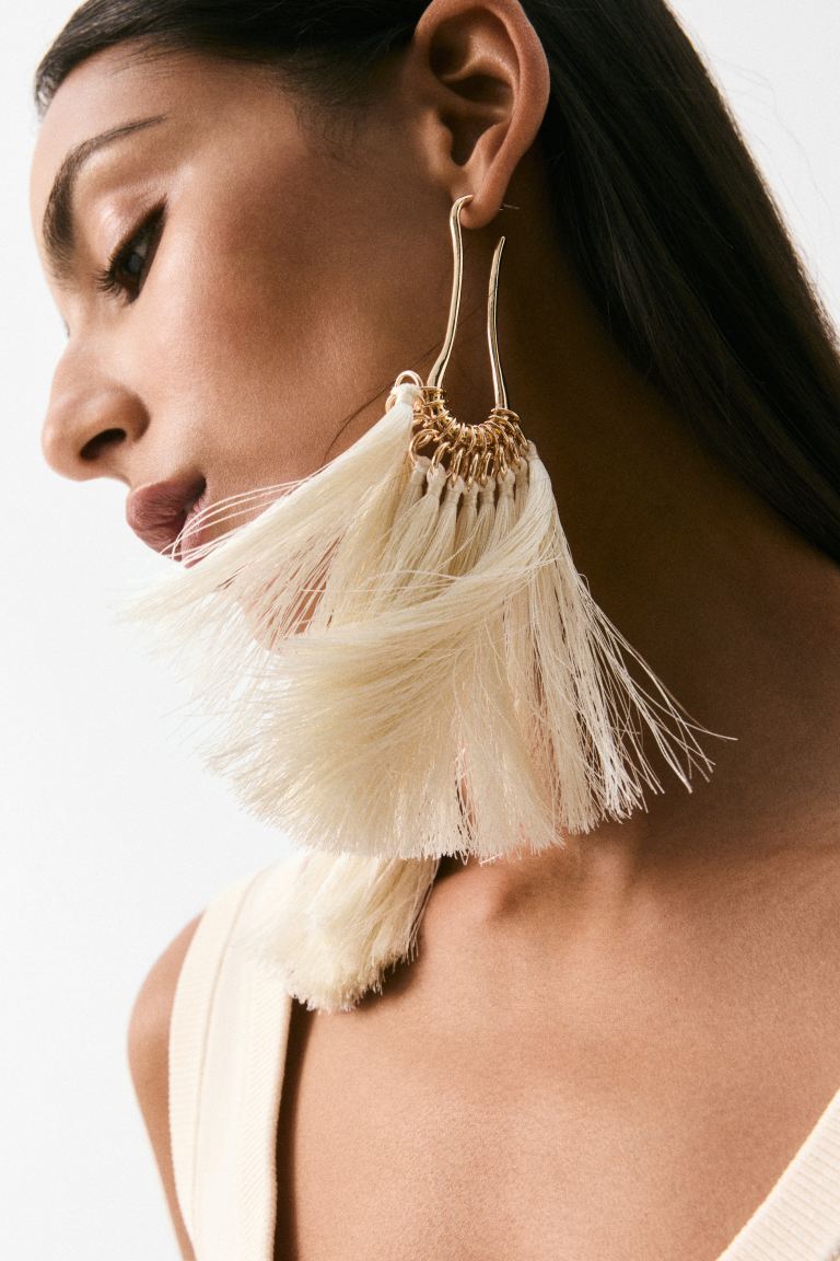 Fringed Dangle Earrings