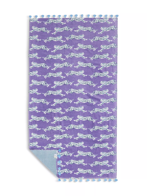 Leaping Leopard Beach Towel
