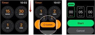 Apple Watch timer custom