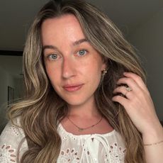Deputy beauty editor Grace Lindsay with a dewy makeup look