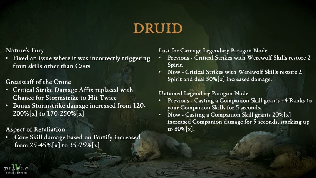 Diablo 4 class changes coming in Patch 2.0