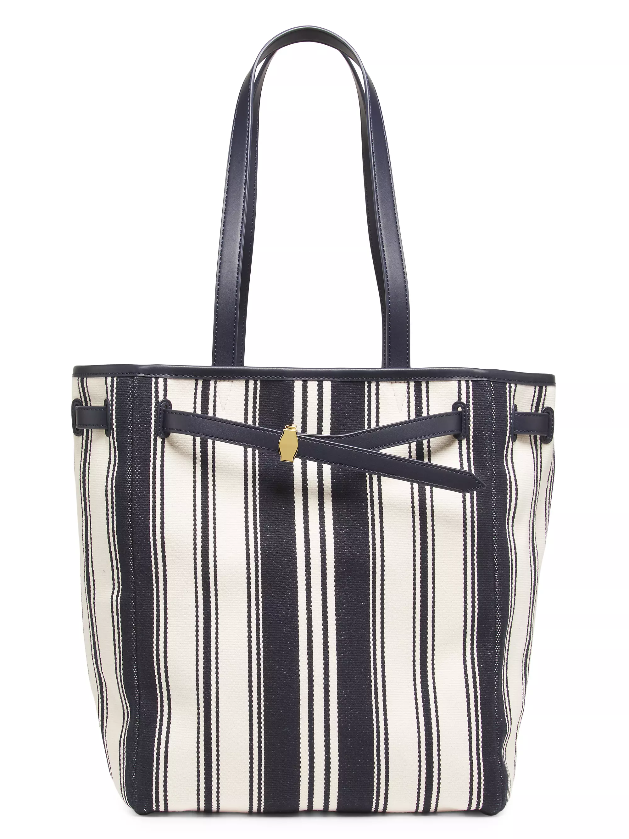 Dash Striped Canvas Tote Bag