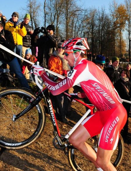 Todd Wells (Specialized) on the steepest run-up.