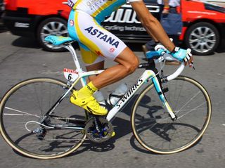 Astana riders opted for their usual Specialized S-Works Tarmac SL3s today.
